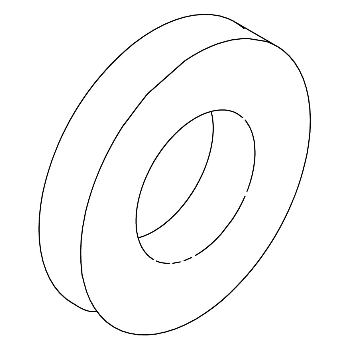 KOHLER Washer, Plain, .219 X .500 X .049, K-63270