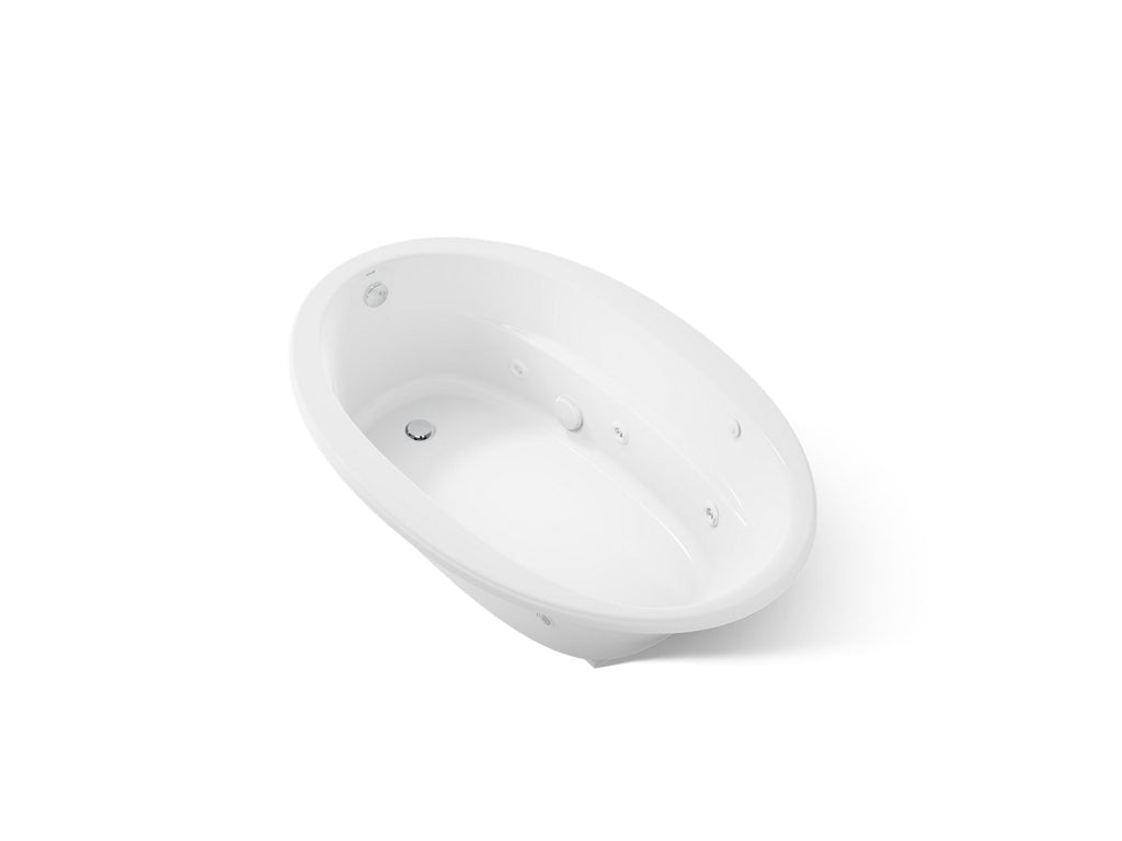 KOHLER K-6347-0 Sunward 66" X 42" Drop-In Whirlpool - White