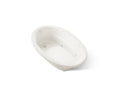 KOHLER K-6347-W1-96 Sunward 66" X 42" Drop-In Whirlpool Bath With Bask Heated Surface - Biscuit