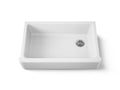 KOHLER K-6351-0 Hayridge Whitehaven 35-11/16" Undermount Single-Bowl Farmhouse Kitchen Sink - White