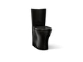 KOHLER K-6355-7 Persuade Curv Two-Piece Elongated Toilet With Skirted Trapway, Dual-Flush - Black Black