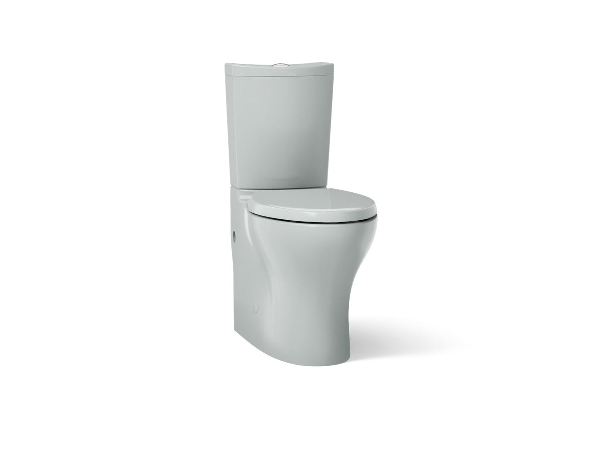KOHLER K-6355-95 Persuade Curv Two-Piece Elongated Toilet With Skirted Trapway, Dual-Flush - Ice Grey