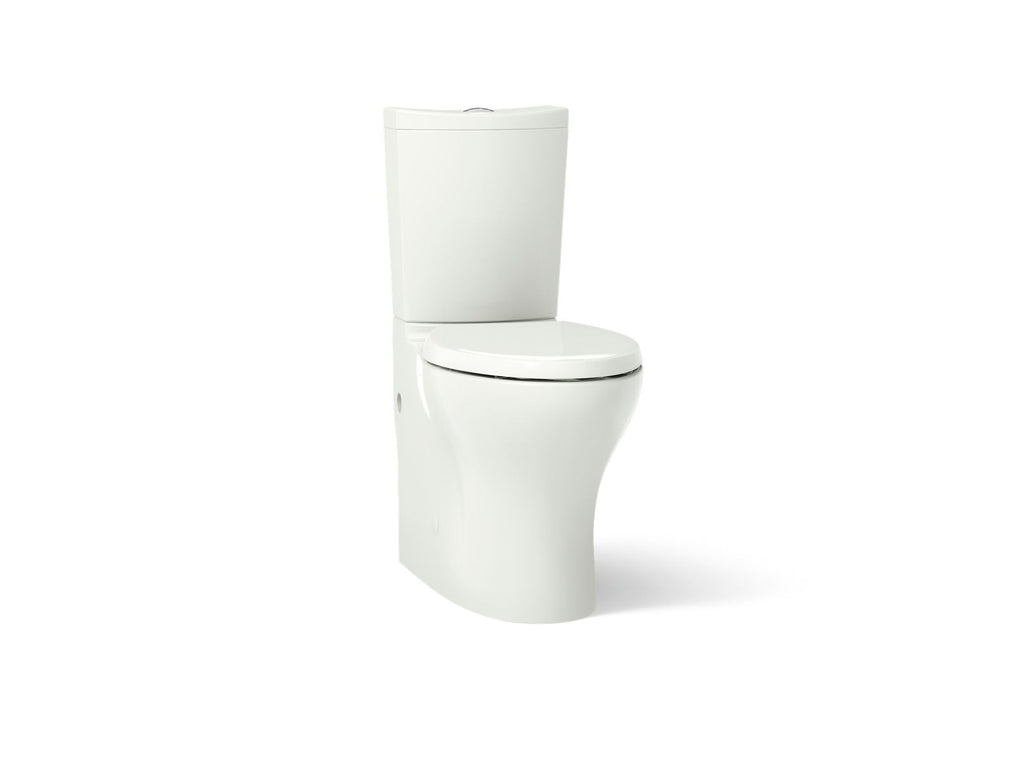 KOHLER K-6355-NY Persuade Curv Two-Piece Elongated Toilet With Skirted Trapway, Dual-Flush - Dune