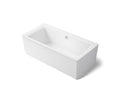 KOHLER K-6366-0 Stargaze 72" X 36" Freestanding Bath With Straight Shroud - White