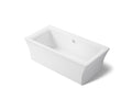 KOHLER K-6367-0 Stargaze 72" X 36" Freestanding Bath With Fluted Shroud - White