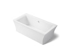 KOHLER K-6367-0 Stargaze 72" X 36" Freestanding Bath With Fluted Shroud - White