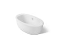 KOHLER K-6369-0 Sunstruck 65-1/2" X 35-1/2" Freestanding Bath With Fluted Shroud - White