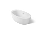 KOHLER K-6369-0 Sunstruck 65-1/2" X 35-1/2" Freestanding Bath With Fluted Shroud - White