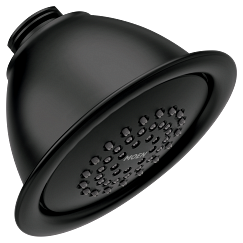 MOEN 6371BL One-Function 4" Diameter Standard Spray Head - Matte Black