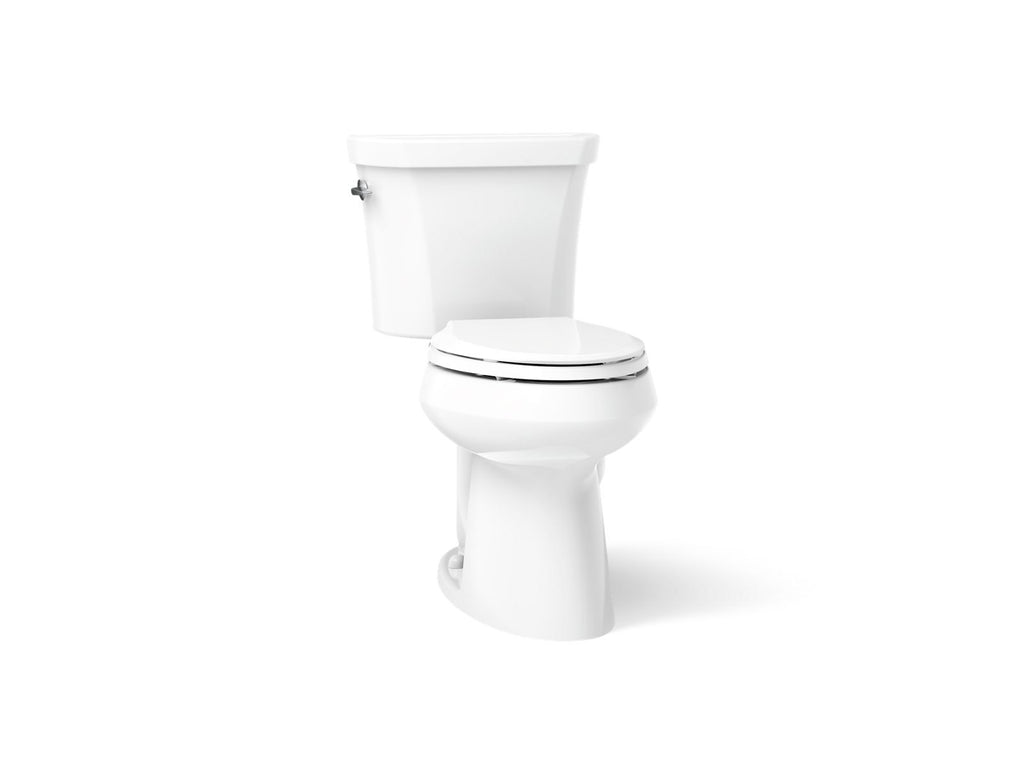 KOHLER K-6393-0 Highline Two-Piece Elongated Toilet, Dual-Flush - White
