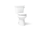 KOHLER K-6393-RA-0 Highline Two-Piece Elongated Toilet, Dual-Flush - White