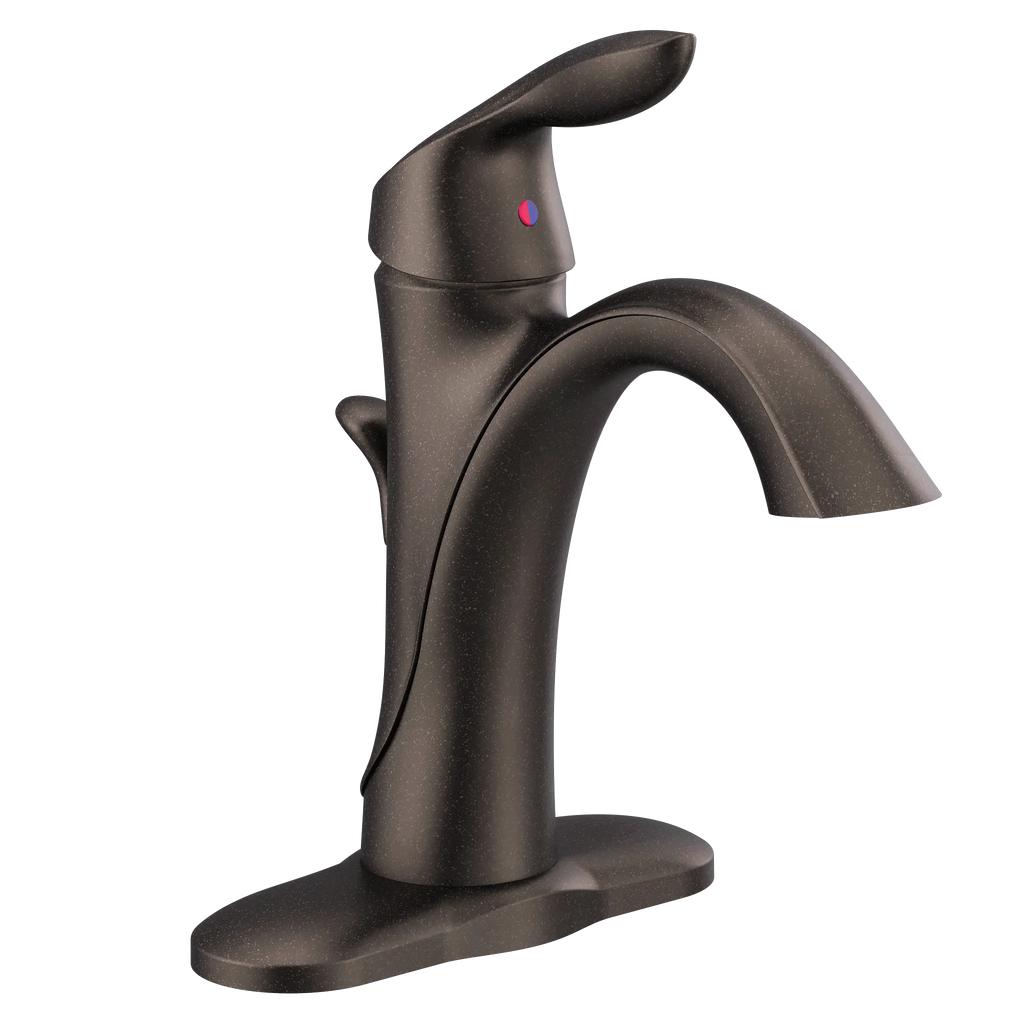 MOEN 6400ORB Eva One-Handle Bathroom Sink Faucet - Oil Rubbed Bronze