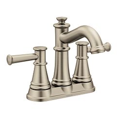 MOEN 6401BN Belfield Two-Handle Centerset Bathroom Sink Faucet - Brushed Nickel