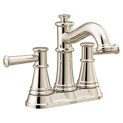 MOEN 6401NL Belfield Two-Handle Centerset Bathroom Sink Faucet - Polished Nickel