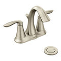 MOEN 6410BN Eva Two-Handle Centerset Bathroom Sink Faucet - Brushed Nickel