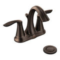 MOEN 6410ORB Eva Two-Handle Centerset Bathroom Sink Faucet - Oil Rubbed Bronze