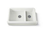 KOHLER K-6427-NY Whitehaven Smart Divide 35-3/4" Undermount Double-Bowl Farmhouse Kitchen Sink - Dune