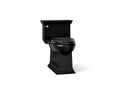 KOHLER K-6428-7 Memoirs Stately One-Piece Compact Elongated Toilet With Skirted Trapway, 1.28 Gpf - Black Black