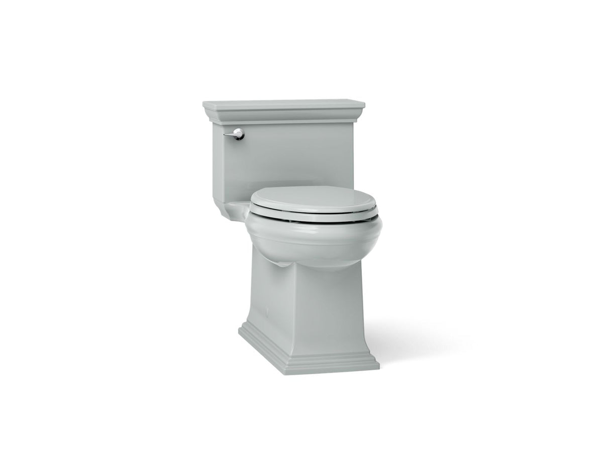 KOHLER K-6428-95 Memoirs Stately One-Piece Compact Elongated Toilet With Skirted Trapway, 1.28 Gpf - Ice Grey