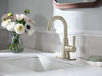 MOEN 64430BN Jase One-Handle Single Hole Bathroom Sink Faucet - Brushed Nickel