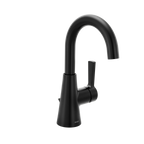 MOEN 64430BL Jase One-Handle Single Hole Bathroom Sink Faucet - Matte Black