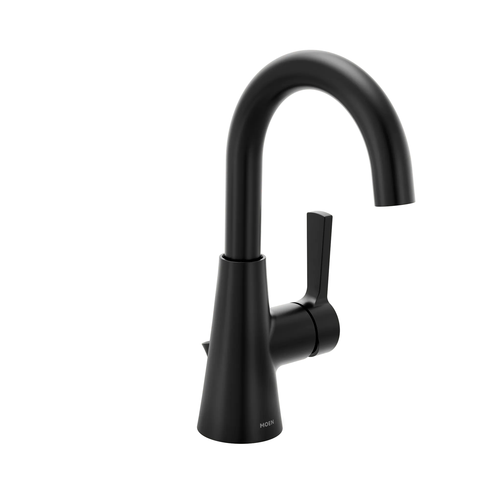 MOEN 64430BL Jase One-Handle Single Hole Bathroom Sink Faucet - Matte Black