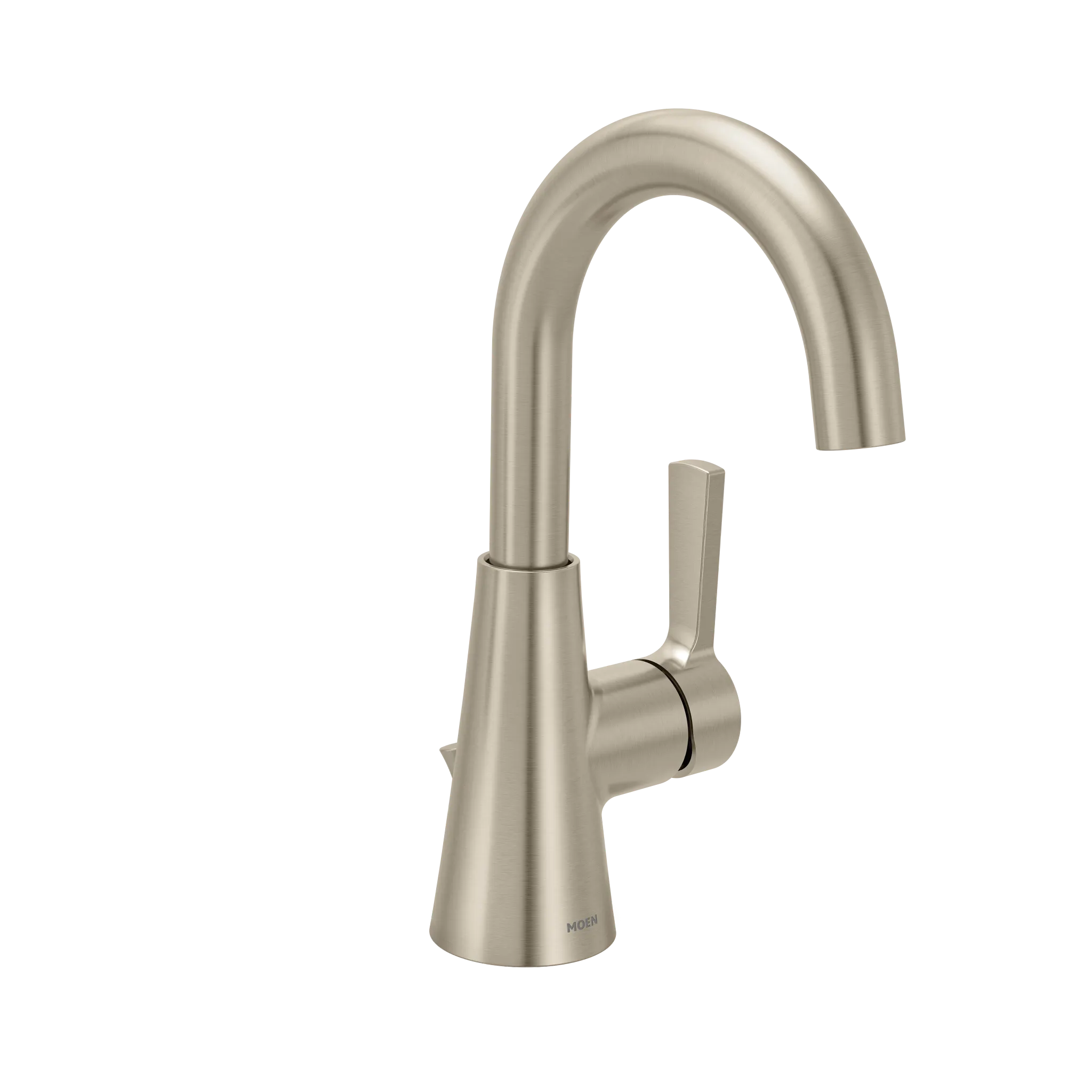 MOEN 64430BN Jase One-Handle Single Hole Bathroom Sink Faucet - Brushed Nickel