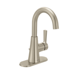 MOEN 64430BN Jase One-Handle Single Hole Bathroom Sink Faucet - Brushed Nickel