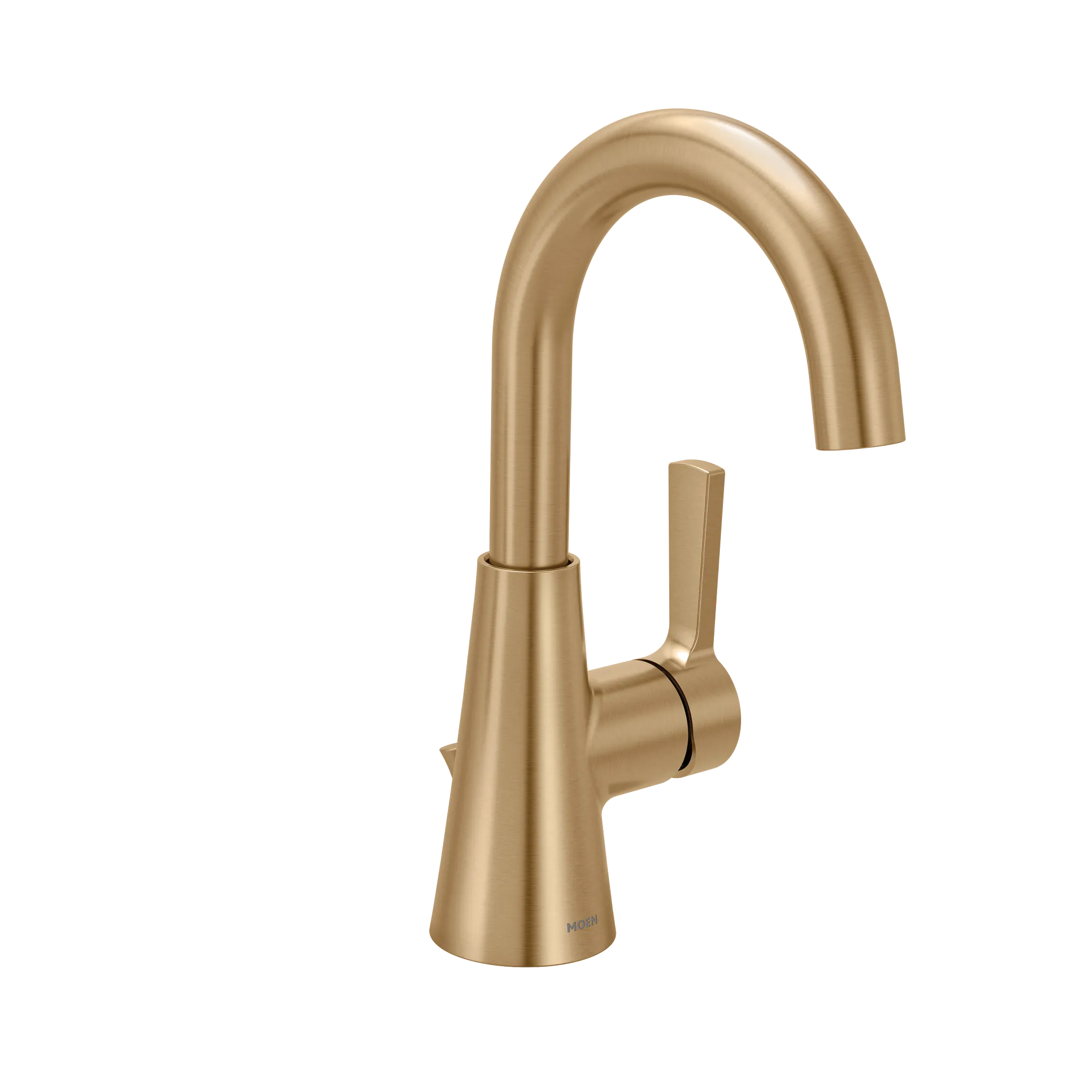 MOEN 64430BZG Jase One-Handle Single Hole Bathroom Sink Faucet - Bronzed Gold