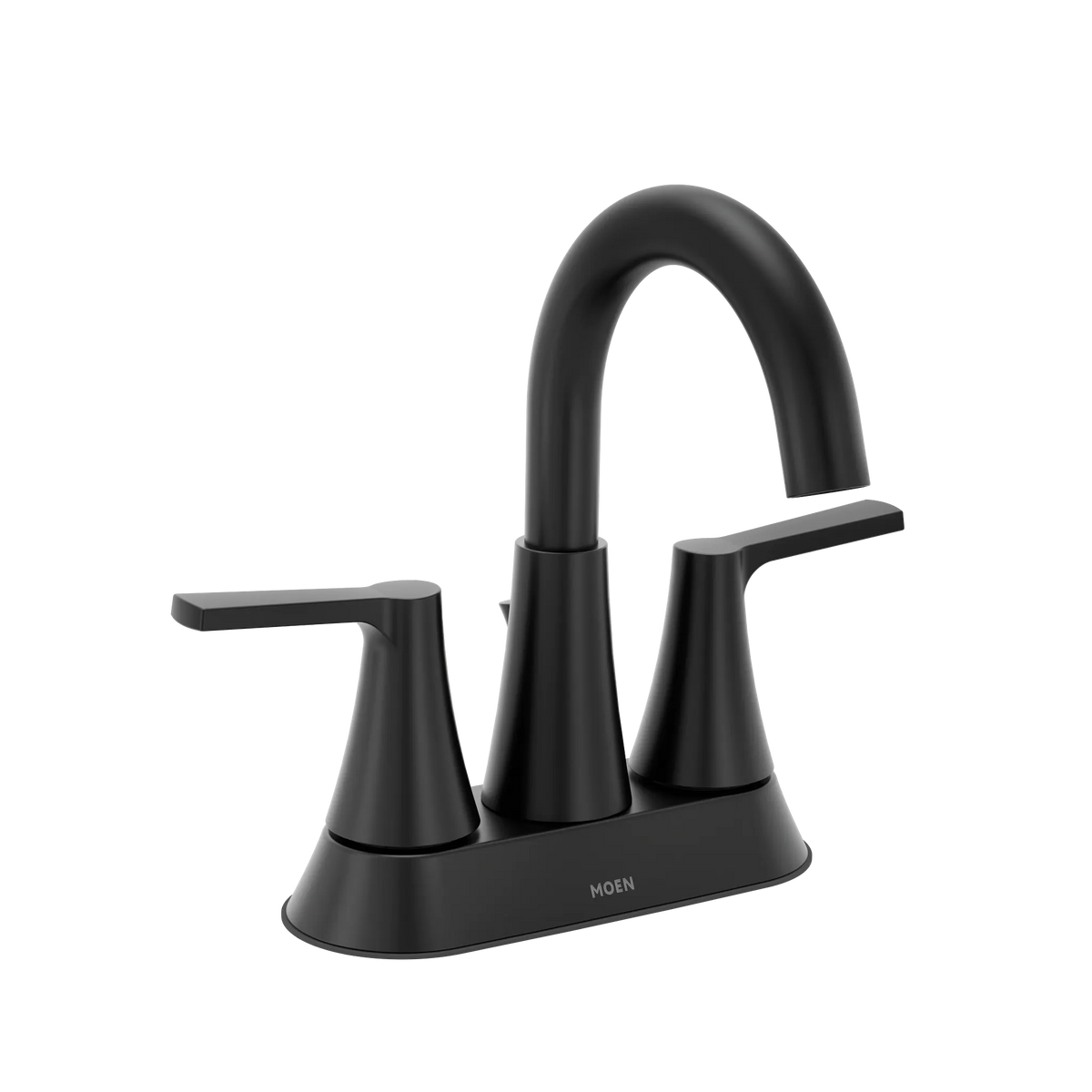 MOEN 64432BL Jase Two-Handle Centerset Bathroom Sink Faucet - Matte Black