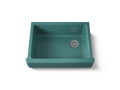 KOHLER K-6486-17 Whitehaven 29-1/2" Undermount Single-Bowl Farmhouse Kitchen Sink - Teal
