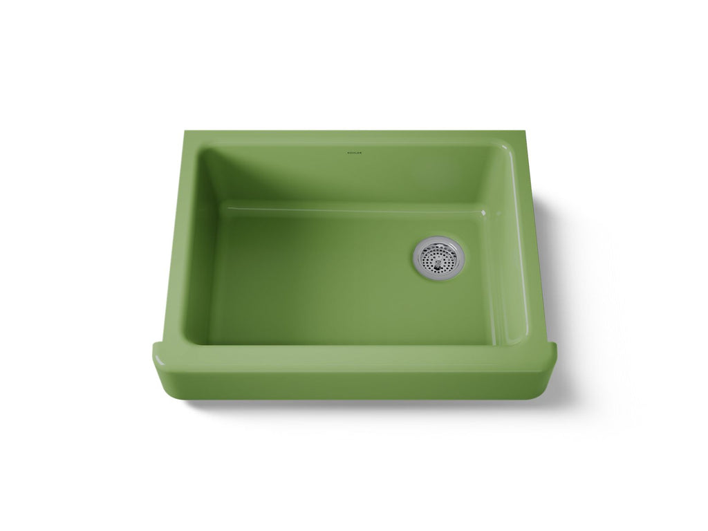 KOHLER K-6486-34 Whitehaven 29-1/2" Undermount Single-Bowl Farmhouse Kitchen Sink - Fresh Green