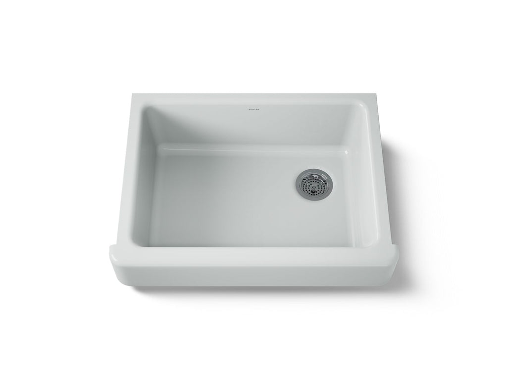 KOHLER K-6486-95 Whitehaven 29-1/2" Undermount Single-Bowl Farmhouse Kitchen Sink - Ice Grey