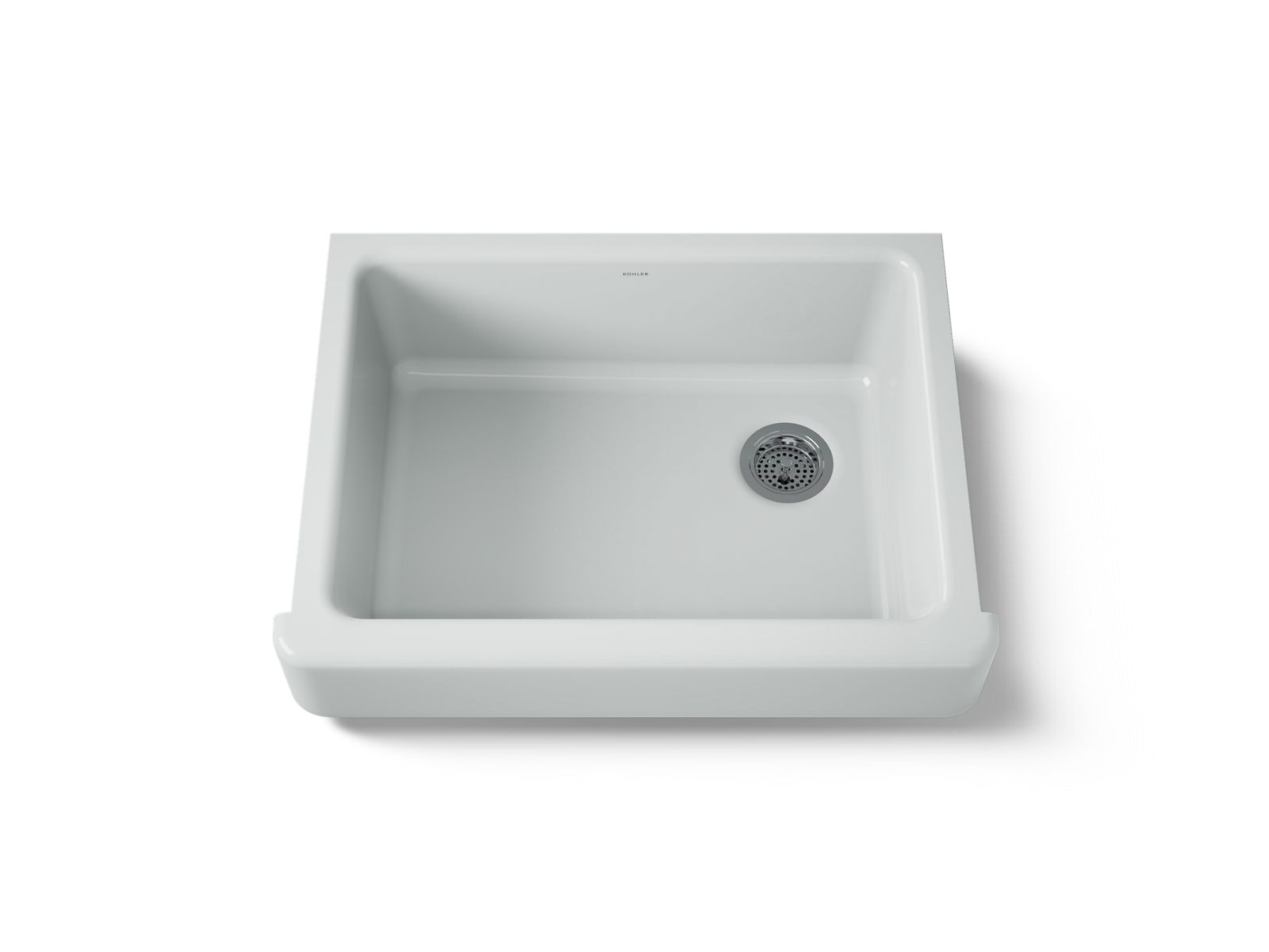KOHLER K-6486-95 Whitehaven 29-1/2" Undermount Single-Bowl Farmhouse Kitchen Sink - Ice Grey