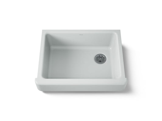 KOHLER K-6486-95 Whitehaven 29-1/2" undermount single-bowl farmhouse kitchen sink - Ice Grey