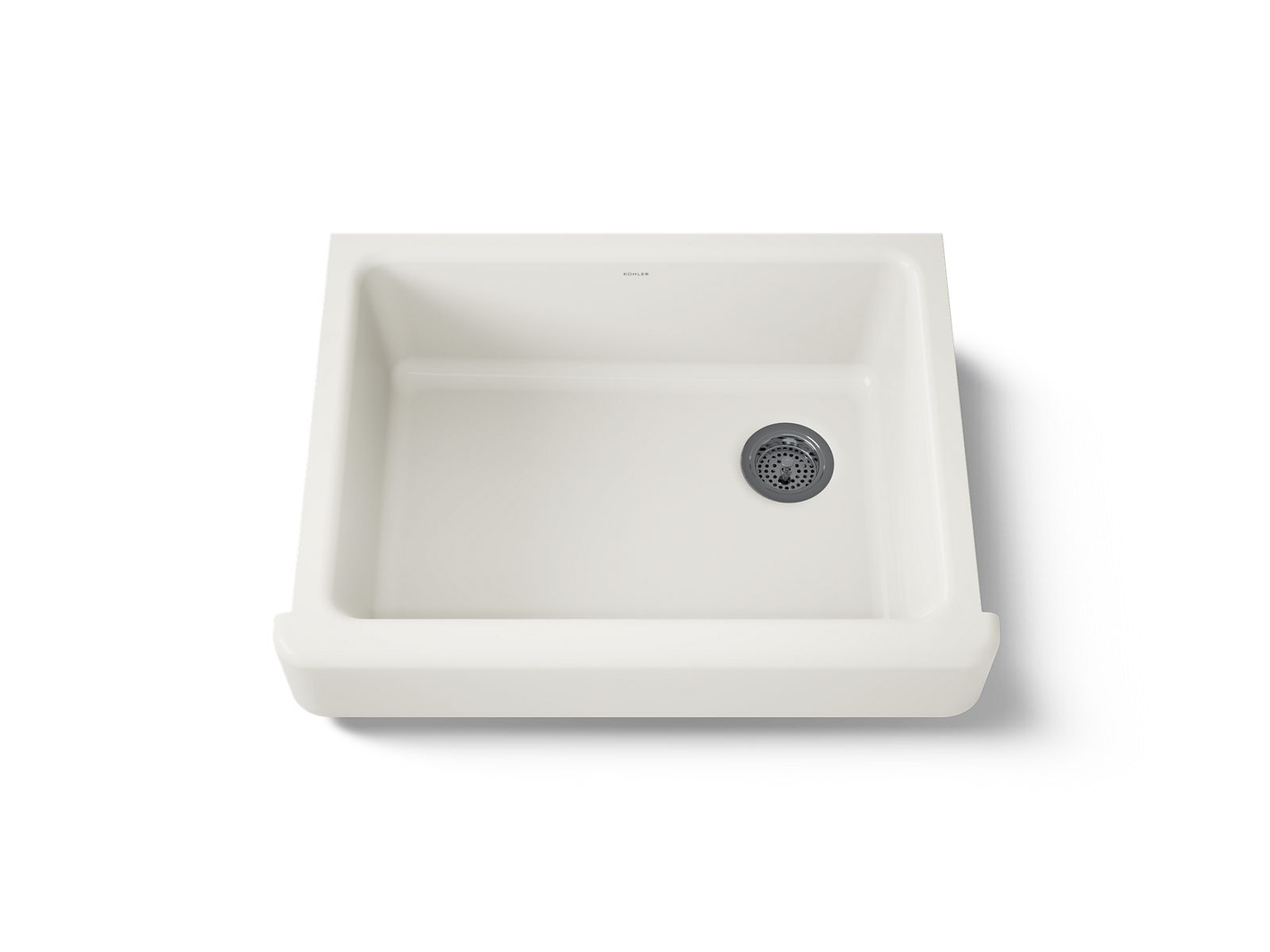 KOHLER K-6486-96 Whitehaven 29-1/2" Undermount Single-Bowl Farmhouse Kitchen Sink - Biscuit