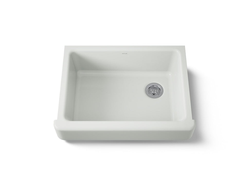 KOHLER K-6486-FF Whitehaven 29-1/2" Undermount Single-Bowl Farmhouse Kitchen Sink - Sea Salt