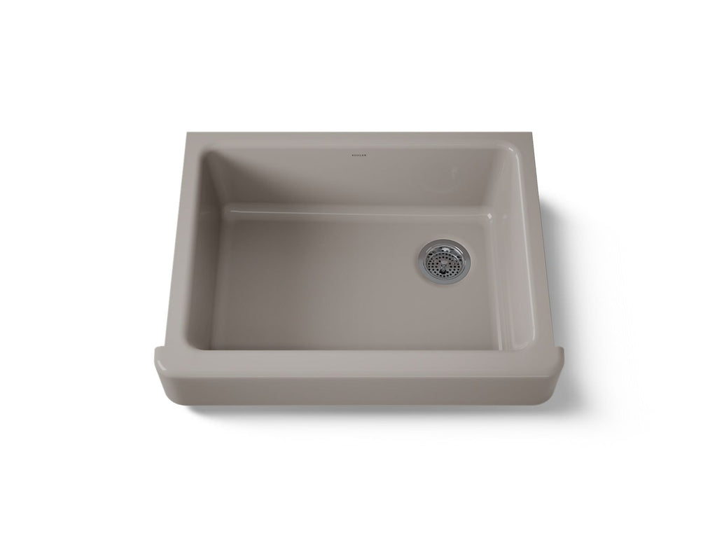 KOHLER K-6486-TRF Whitehaven 29-1/2" Undermount Single-Bowl Farmhouse Kitchen Sink - Truffle
