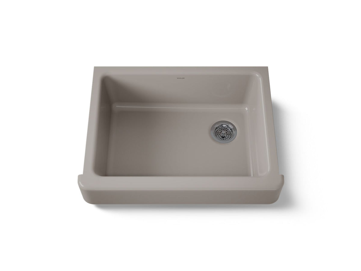 KOHLER K-6486-TRF Whitehaven 29-1/2" Undermount Single-Bowl Farmhouse Kitchen Sink - Truffle