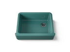 KOHLER K-6487-17 Whitehaven 29-3/4" Undermount Single-Bowl Farmhouse Kitchen Sink - Teal