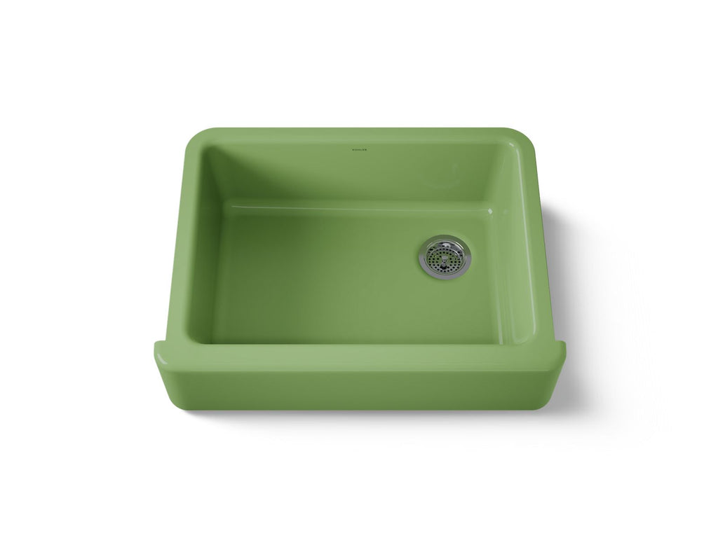 KOHLER K-6487-34 Whitehaven 29-3/4" Undermount Single-Bowl Farmhouse Kitchen Sink - Fresh Green