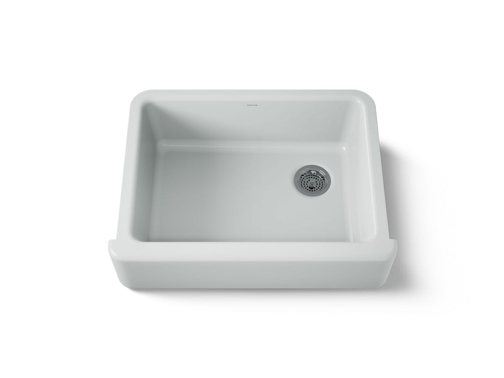 KOHLER K-6487-95 Whitehaven 29-3/4" Undermount Single-Bowl Farmhouse Kitchen Sink - Ice Grey