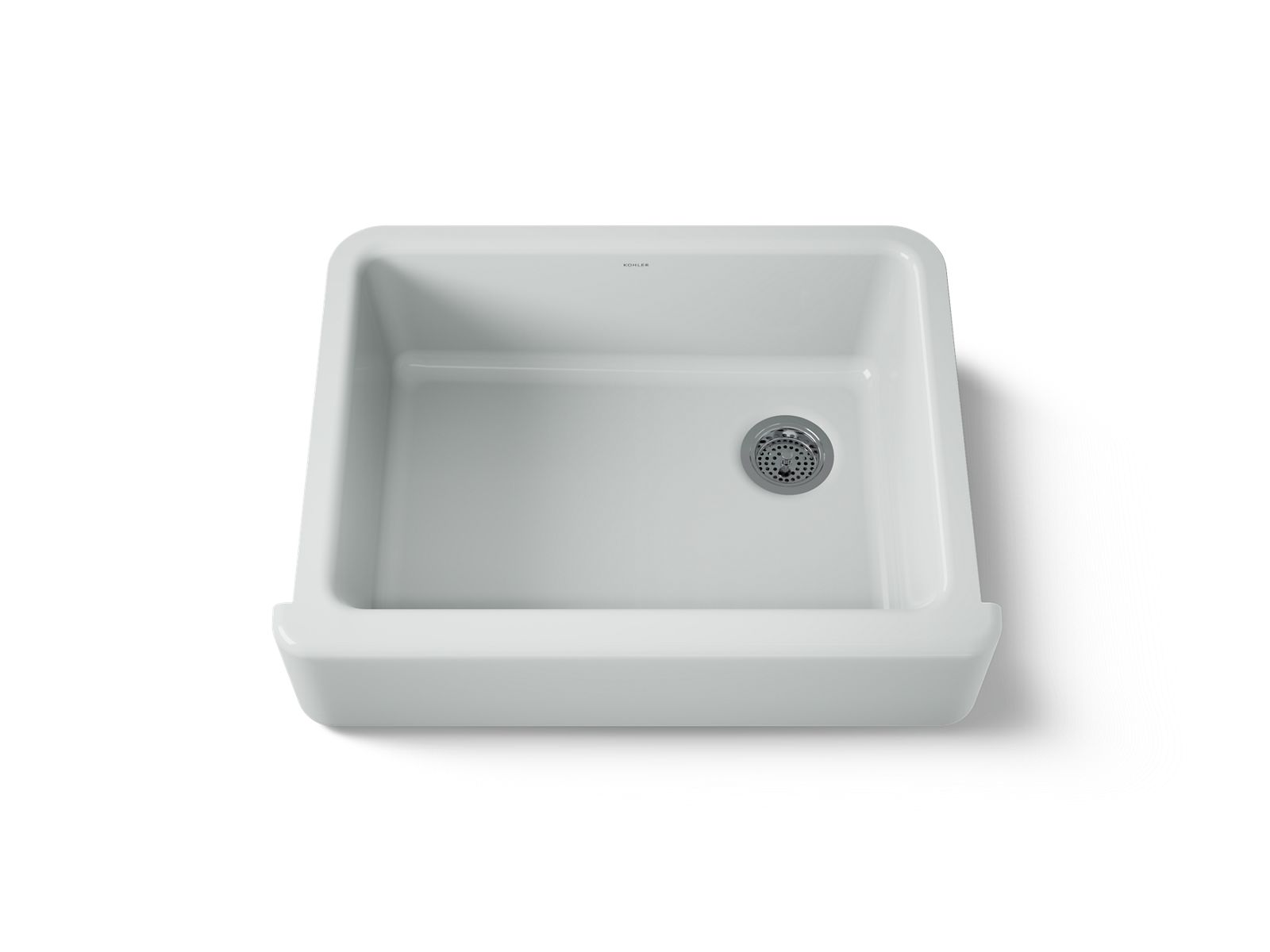 KOHLER K-6487-95 Whitehaven 29-3/4" Undermount Single-Bowl Farmhouse Kitchen Sink - Ice Grey
