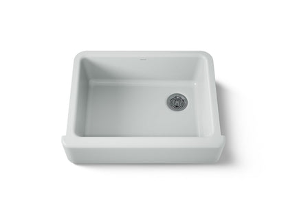 KOHLER K-6487-95 Whitehaven 29-3/4" undermount single-bowl farmhouse kitchen sink - Ice Grey