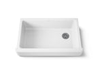 KOHLER K-6488-0 Whitehaven 35-1/2" Undermount Single-Bowl Farmhouse Kitchen Sink - White