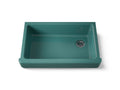 KOHLER K-6488-17 Whitehaven 35-1/2" Undermount Single-Bowl Farmhouse Kitchen Sink - Teal