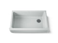 KOHLER K-6488-95 Whitehaven 35-1/2" Undermount Single-Bowl Farmhouse Kitchen Sink - Ice Grey