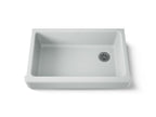 KOHLER K-6488-95 Whitehaven 35-1/2" Undermount Single-Bowl Farmhouse Kitchen Sink - Ice Grey
