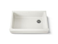 KOHLER K-6488-96 Whitehaven 35-1/2" Undermount Single-Bowl Farmhouse Kitchen Sink - Biscuit