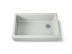 KOHLER K-6488-FF Whitehaven 35-1/2" Undermount Single-Bowl Farmhouse Kitchen Sink - Sea Salt